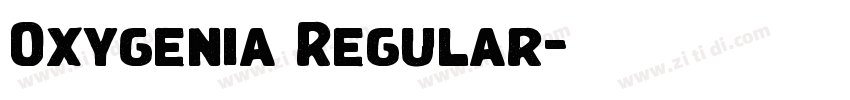 Oxygenia Regular字体转换